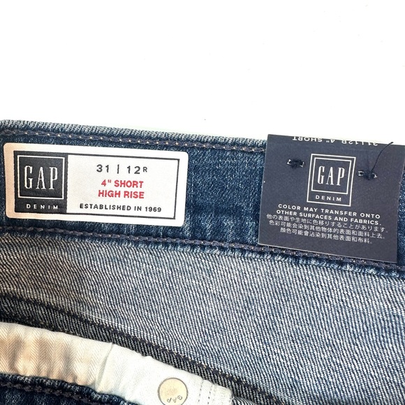 Gap Women’s 4" High Rise Button-Fly Denim Shorts Size: 31/12 Regular NWT. - Picture 13 of 15